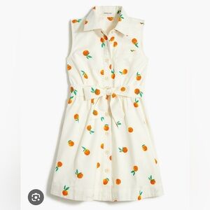 J Crew Oranges Button Up Dress, size 6, EUC